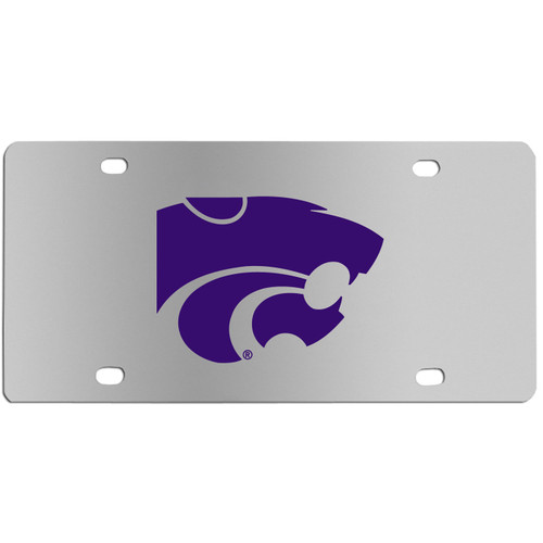 Kansas State Wildcats Steel License Plate Wall Plaque