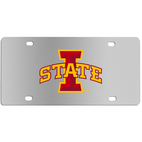 Iowa State Cyclones Steel License Plate Wall Plaque