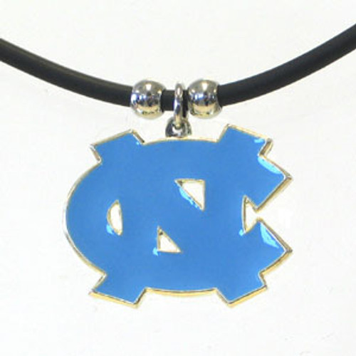 North Carolina Tar Heels Rubber Cord Necklace