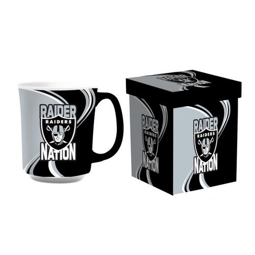 Las Vegas Raiders Boxed 14 oz. Ceramic Coffee Mug