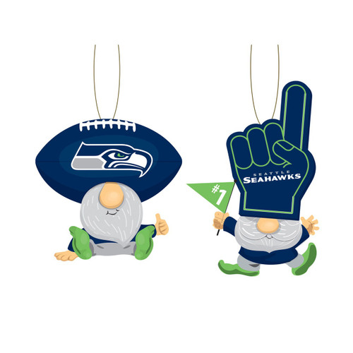 Seattle Seahawks 2-Pack Gnome Ornament
