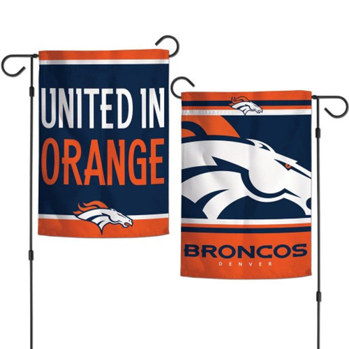 Denver Broncos 12" x 18" 2-Sided Garden Flag