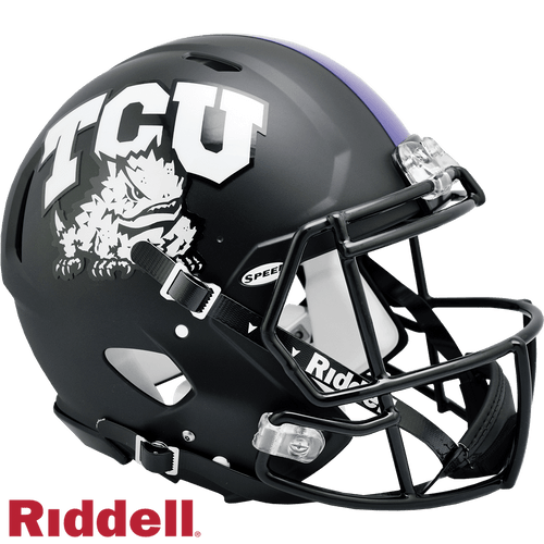 Texas Christian Horned Frogs Riddell Authentic Full Size Speed Style Football Helmet