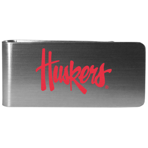 Nebraska Cornhuskers Logo Steel Money Clip