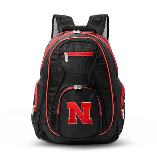 NCAA Nebraska Cornhuskers Colored Trim Premium Laptop Backpack