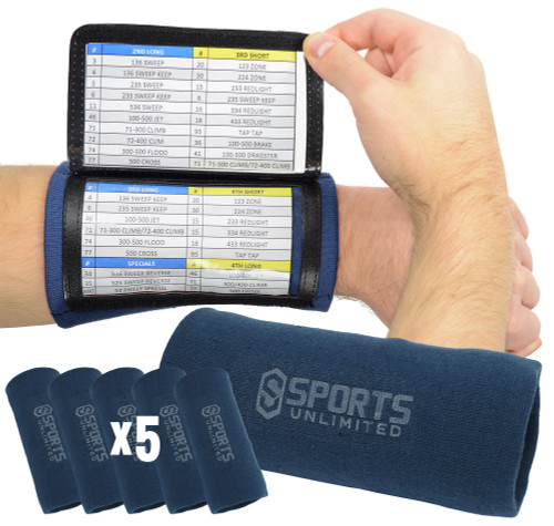 Sports Unlimited Adult Football Triple Wrist Coach (5 Pack)