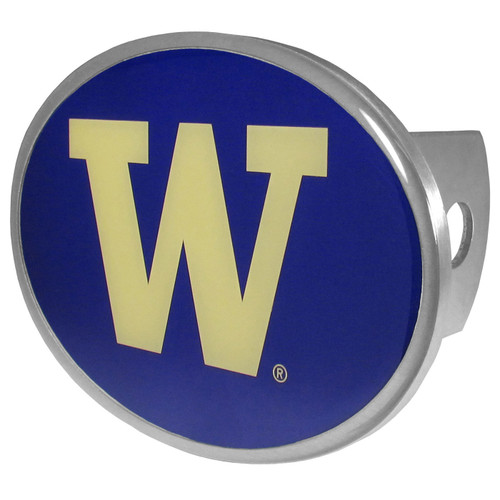 Washington Huskies Class II and III Oval Metal Hitch Cover