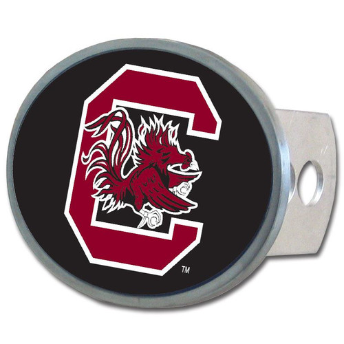 South Carolina Gamecocks Class II and III Oval Metal Hitch Cover