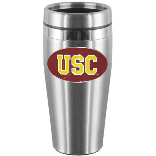 USC Trojans Steel Travel Mug