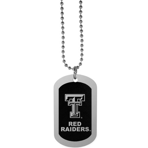 Texas Tech Red Raiders Chrome Tag Necklace
