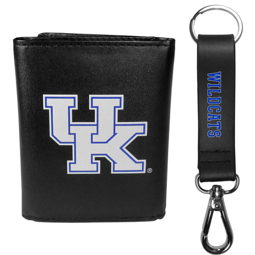 Kentucky Wildcats Tri-fold Wallet & Strap Key Chain