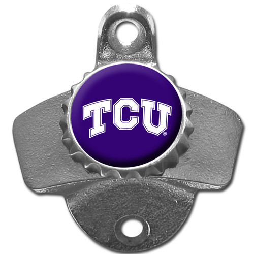 Texas Christian Horned Frogs Wall Mounted Bottle Opener