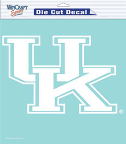 Kentucky Wildcats 8" x 8" Die Cut White Decal