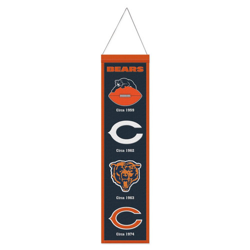 Chicago Bears 8" x 32" Evolution Wool Banner
