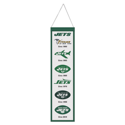 New York Jets 8" x 32" Evolution Wool Banner