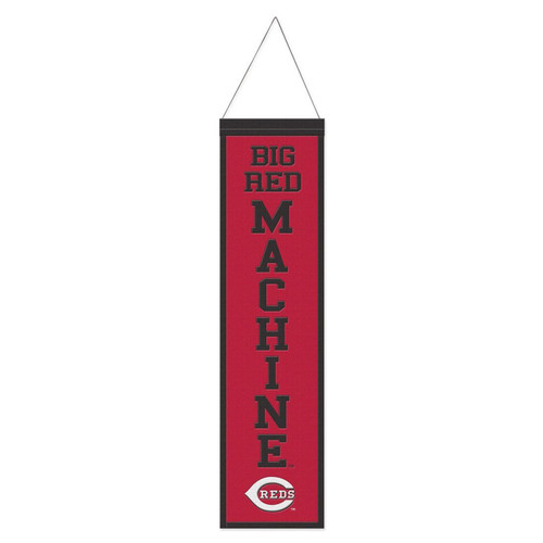 Cincinnati Reds 8" x 32" Heritage Slogan Wool Banner