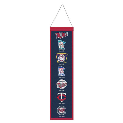 Minnesota Twins 8" x 32" Evolution Wool Banner