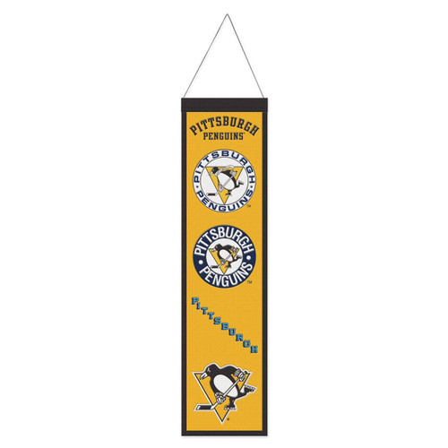 Pittsburgh Penguins 8" x 32" Evolution Wool Banner