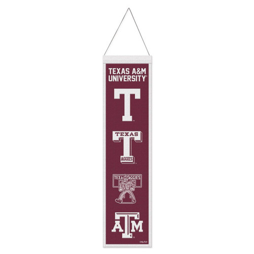 Texas A&M Aggies 8" x 32" Evolution Wool Banner