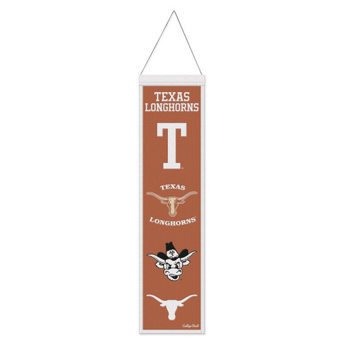 Texas Longhorns 8" x 32" Evolution Wool Banner