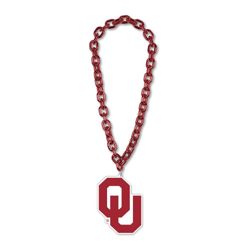 Oklahoma Sooners Big Fan Chain Necklace