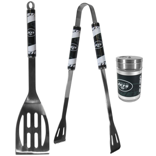 New York Jets 2 Piece BBQ Set with Season Shaker