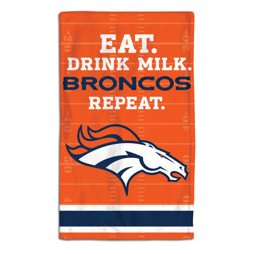 Denver Broncos Baby Burp Cloth