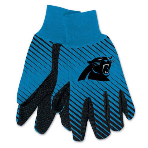Carolina Panthers Adult Two Tone Gloves