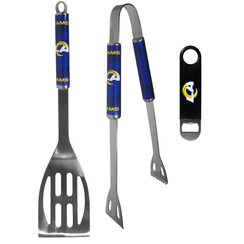 Los Angeles Rams 2 Piece BBQ Set and Bottle Opener