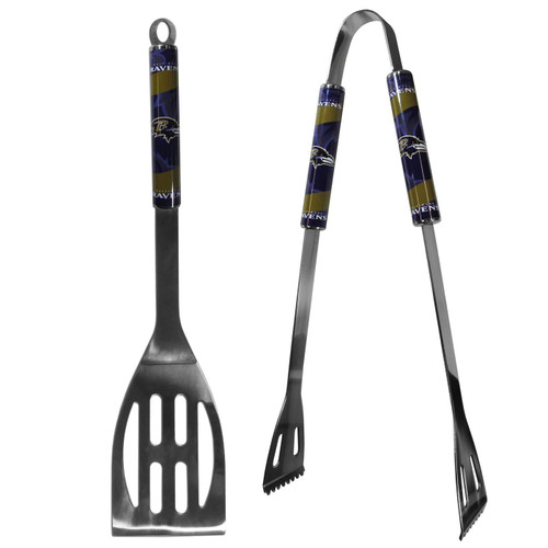 Baltimore Ravens 2 Piece Steel BBQ Tool Set