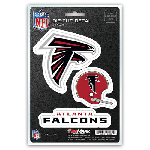 Atlanta Falcons Die Cut Team Decal - 3 Pack