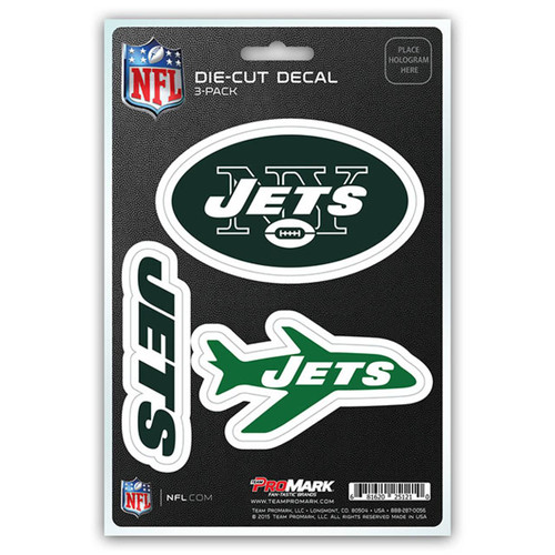 New York Jets Die Cut Team Decal - 3 Pack