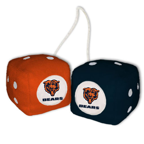 Chicago Bears Fuzzy Dice