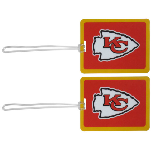 Kansas City Chiefs Vinyl Luggage Tag - 2 Pack