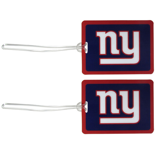 New York Giants Vinyl Luggage Tag - 2 Pack