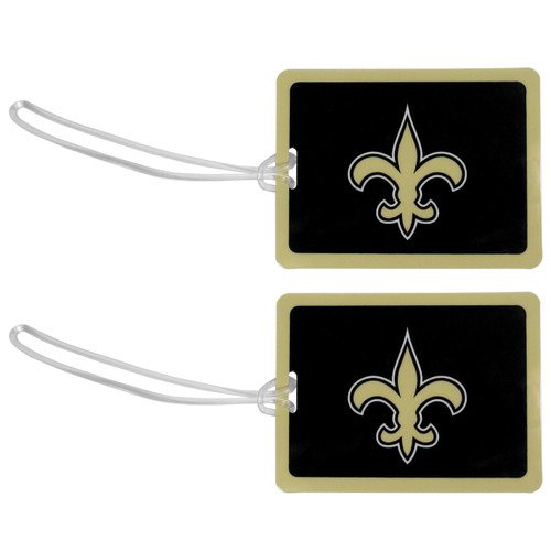 New Orleans Saints Vinyl Luggage Tag - 2 Pack