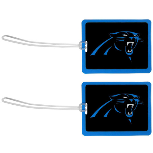 Carolina Panthers Vinyl Luggage Tag - 2 Pack