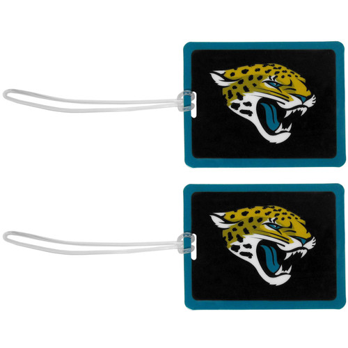 Jacksonville Jaguars Vinyl Luggage Tag - 2 Pack