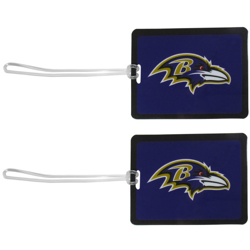 Baltimore Ravens Vinyl Luggage Tag - 2 Pack