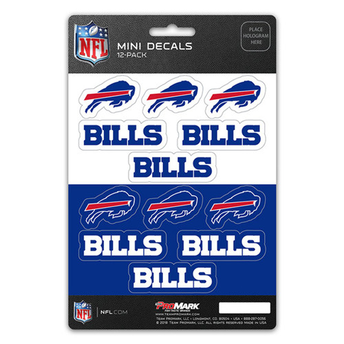 Buffalo Bills Mini Decal Set - 12 Pack