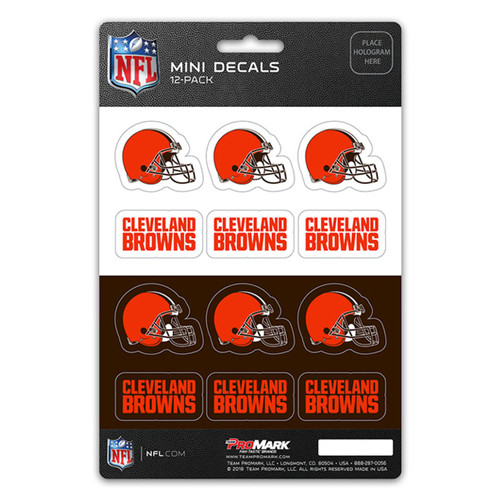 Cleveland Browns Mini Decal Set - 12 Pack