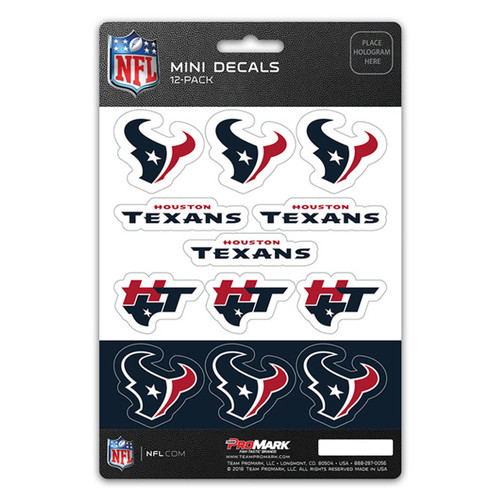 Houston Texans Mini Decal Set - 12 Pack