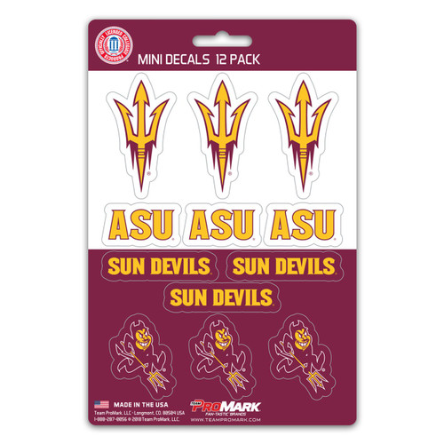 Arizona State Sun Devils Mini Decal Set - 12 Pack