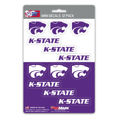 Kansas State Wildcats Mini Decal Set - 12 Pack