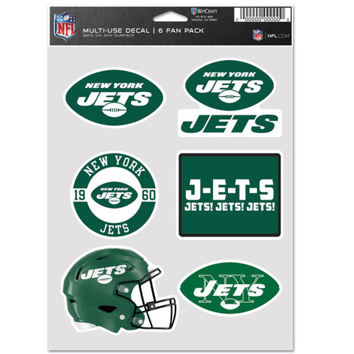 New York Jets Multi-Use Decal - 6-Pack