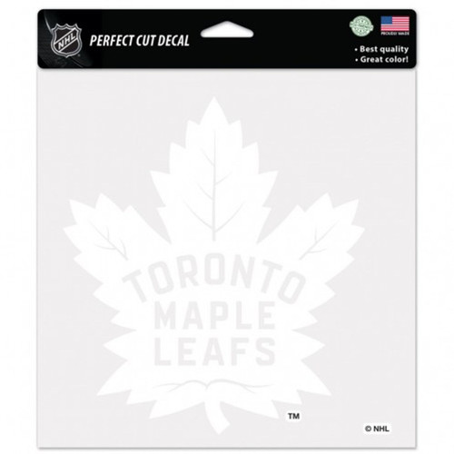 Toronto Maple Leafs Perfect Cut White Decal