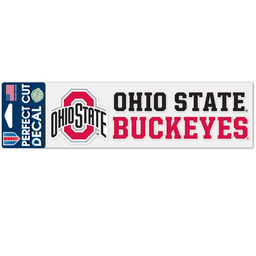 Ohio State Buckeyes Perfect Cut Wordmark Color Decal