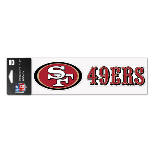 San Francisco 49ers Perfect Cut Wordmark Color Decal