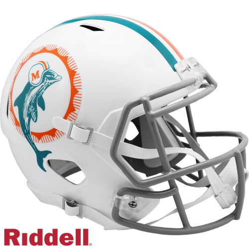 Miami Dolphins 1972 Riddell Collectible Full Size Speed Style Football Helmet