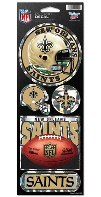 New Orleans Saints Prismatic Stickers